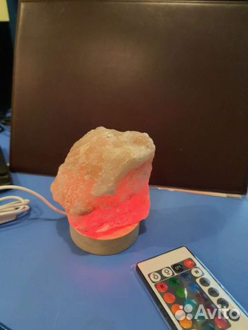 Солевая лампа с пультом управления