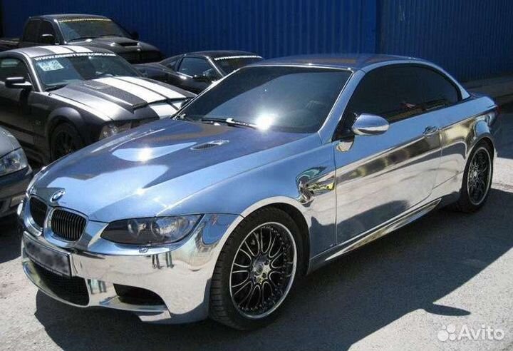 Автовинил плёнка хром зеркальный серебро