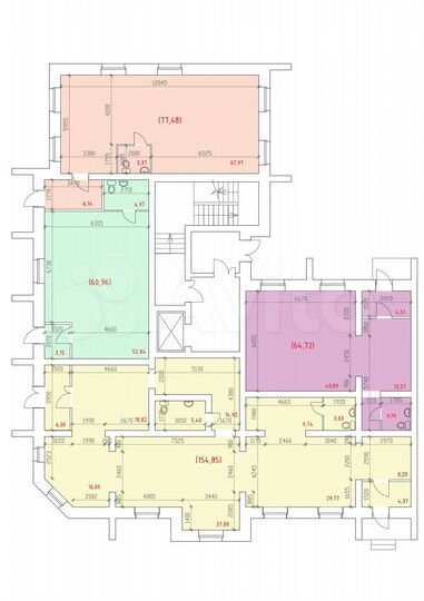 Свободного назначения, 65 м²