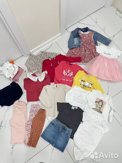 Одежда пакетом для девочки 80-86