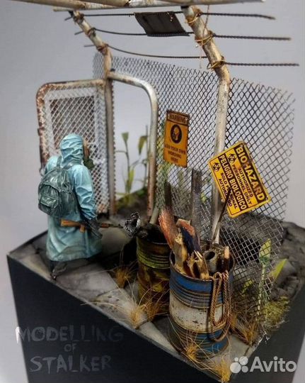 Диорама-фигуры ручной работы сталкер конец света