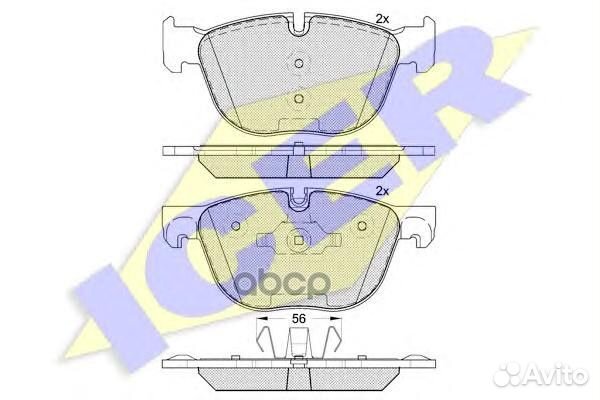 Колодки торм диск BMW X5 (E70) 3.0d 3.0si 1819