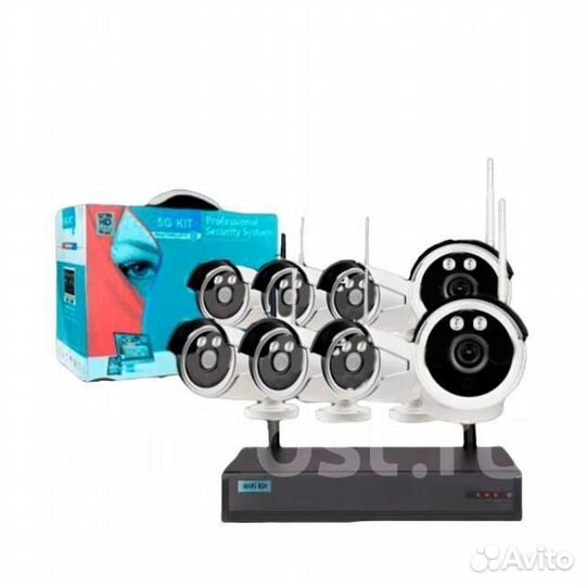 Комплект камер видеонаблюдения wifi,8шт SX08-800