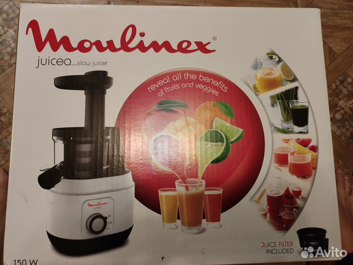 Соковыжималка шнековая moulinex новая