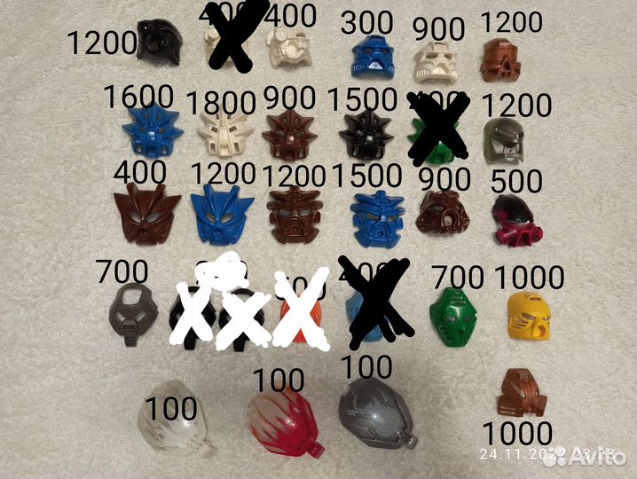 Lego бионикл маски, краны