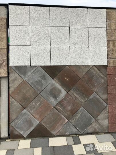 Тротуарная плитка Плацтоун цвет Клинкер