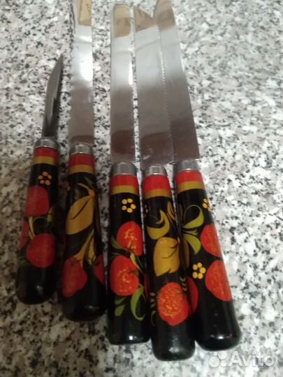 Ножи хохлома СССР