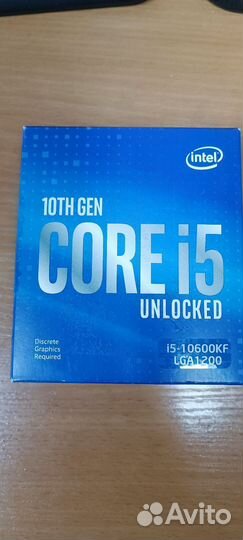 Процессор Intel core i5 10600kf bx