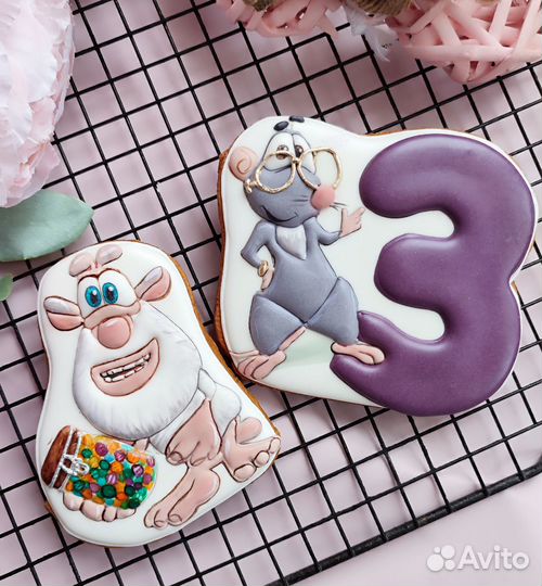 Имбирные пряники Топперы на торт