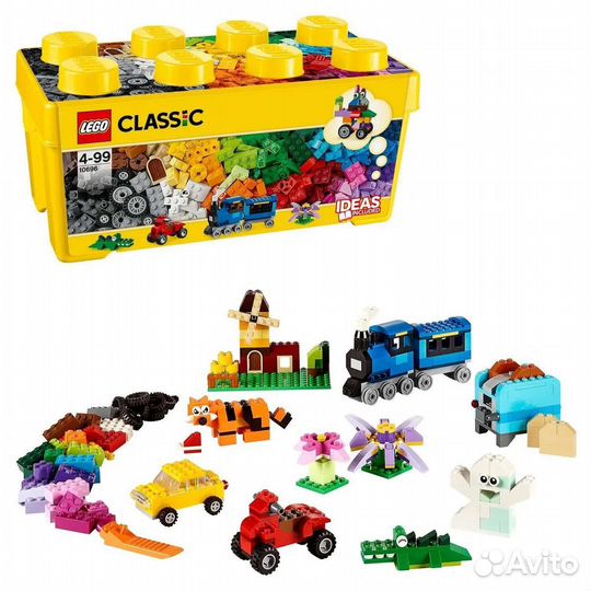 Lego Classic (+City), 7 наборов + ящик