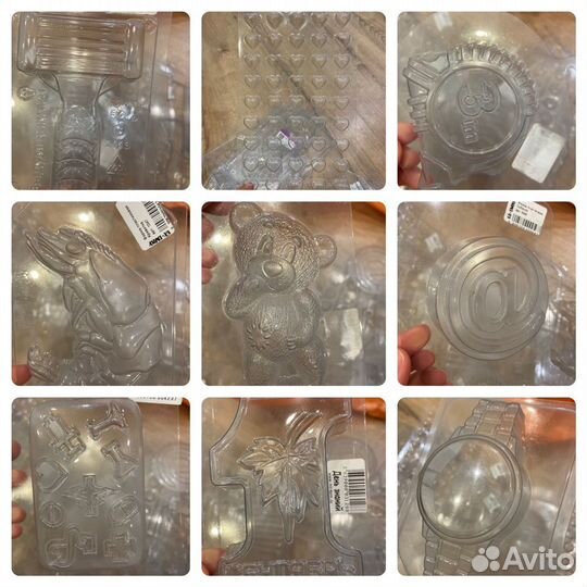 Пластиковые формы для шоколада или мыла