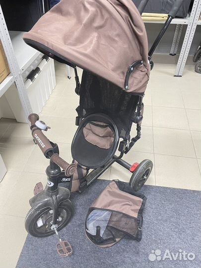 Велосипед-коляска с ручкой