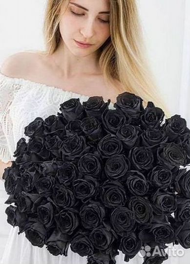 Чёрные розы Доставка цветов