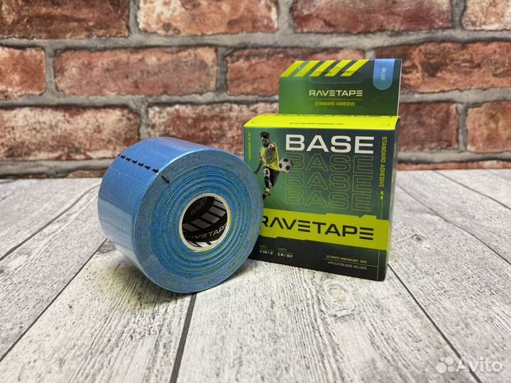 Кинезиотейп RaveTape base 55 blue rvtb-BLU-55