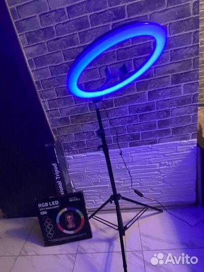 Кольцевая лампа RGB 33 см