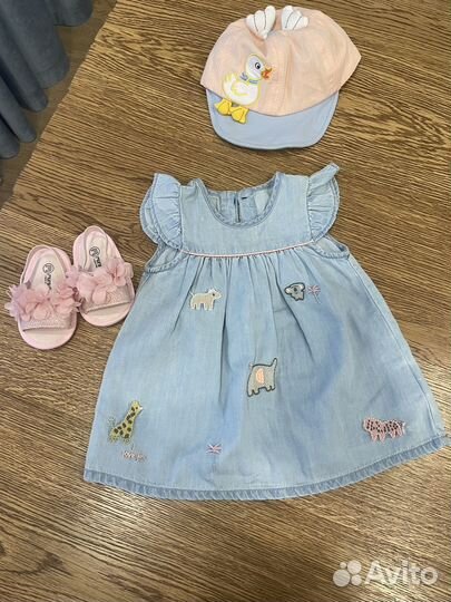 Летний костюм для малышки 74 размер