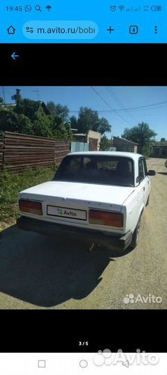 ВАЗ 2107 1.6 МТ, 2004, битый, 150 000 км