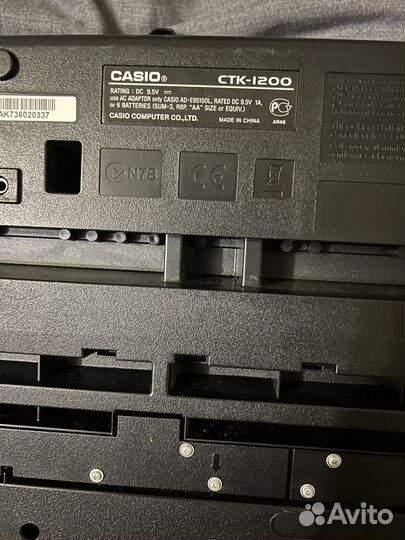 Синтезатор casio ctk 1200