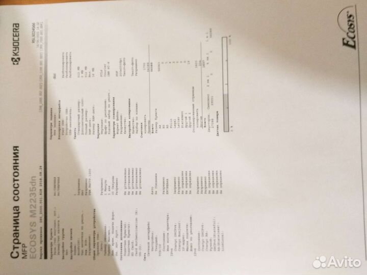 Мфу Kyocera M2635dn после т.о