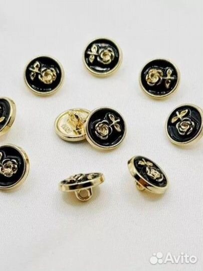 Пуговицы дизайнерские 12 мм металл