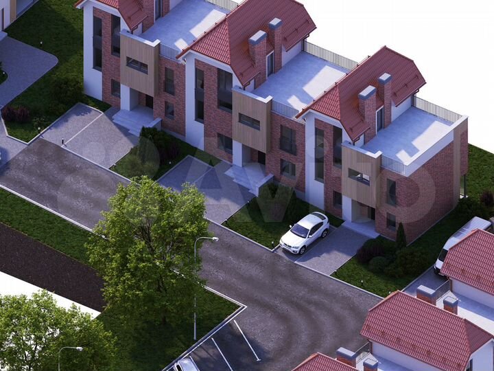 Таунхаус 210 м² на участке 4 сот.