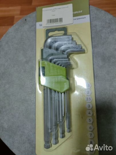 Набор шестигранных ключей 10шт