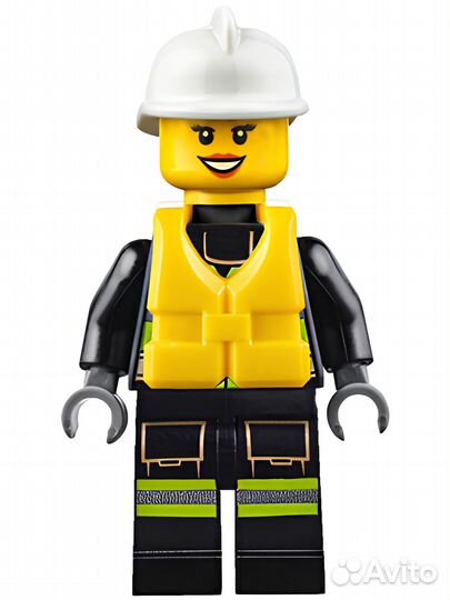 Минифигурка Lego Fire - Reflective Stripes with U