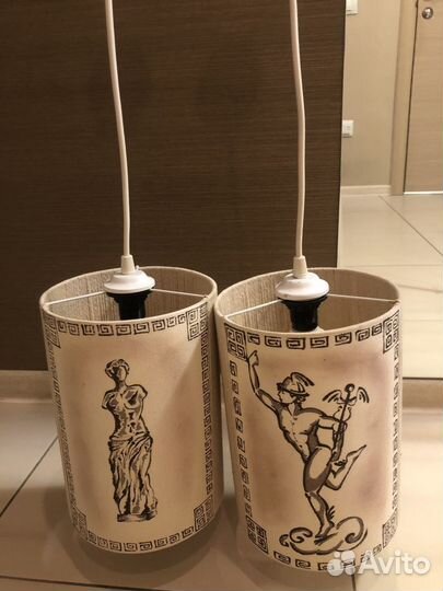 2 люстры светильники потолочные