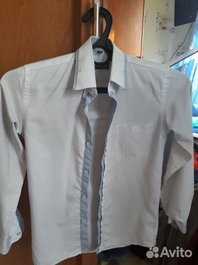 Рубашка на мальчика, рост 128-134. 3 штуки