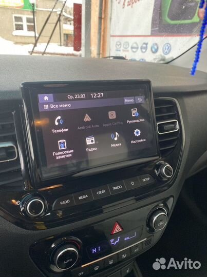 Штатная магнитола на hyundai solaris 2021
