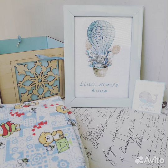 Изготовление детской метрики с вышивкой