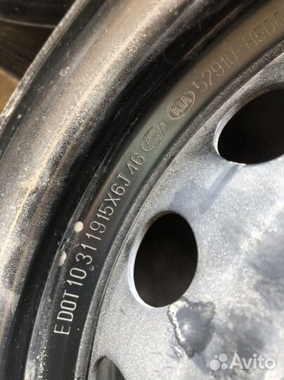 Диски штампованные R15 hyundai kia комплект