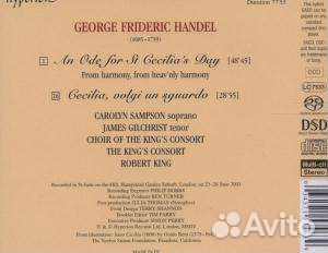 Georg Friedrich Händel (1685-1759) - Ode for St.Cecilia's Day (1 CD)