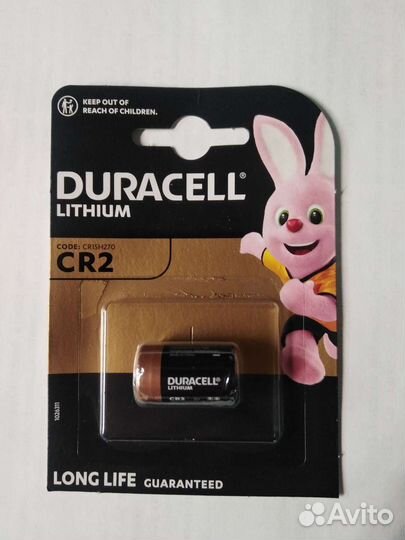 Батарейка литиевая Duracell CR2 ultra 3V 1 шт