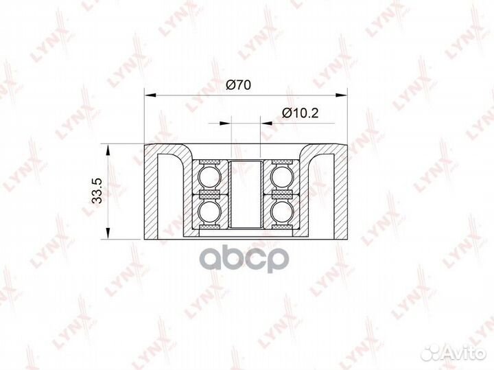 PB-5013 ролик натяжной Nissan Qashqai/Tiida 1