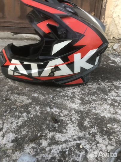 Мото шлем кроссовый