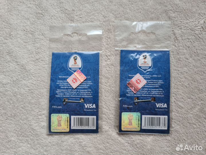 Значки Чемпионата мира по футболу 2018