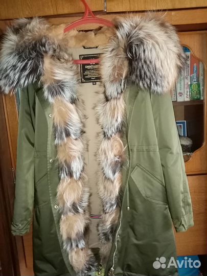 Парка женская с натуральным мехом