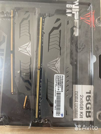 Оперативная память ddr4 8gb 3000MHz viper gaming