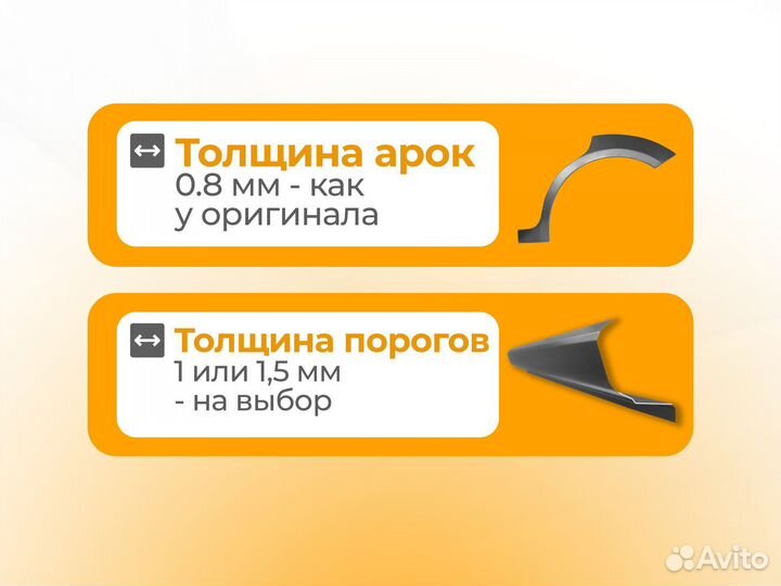 Ремонтные пороги и арки для Pontiac Румянцево
