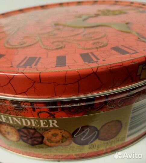 Коробка жестяная из-под печенья