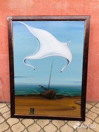 Картина маслом «Свободный парус»