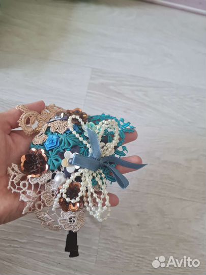 Ободок для волос ручной работы