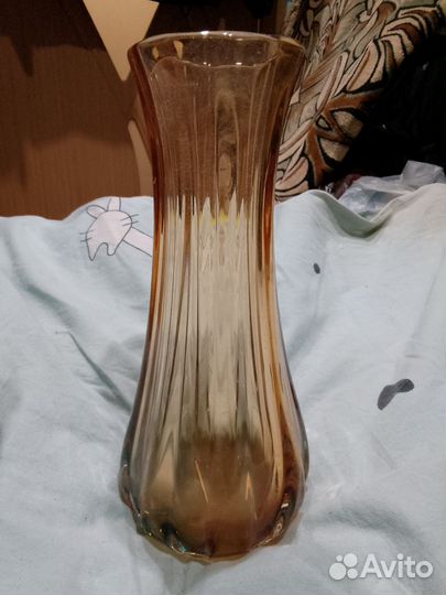 Ваза для цветов хрустальная