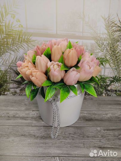 Букет цветов из мыла