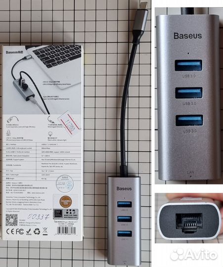 USB Type С концентраторы Ugreen, QGeeM, Baseus