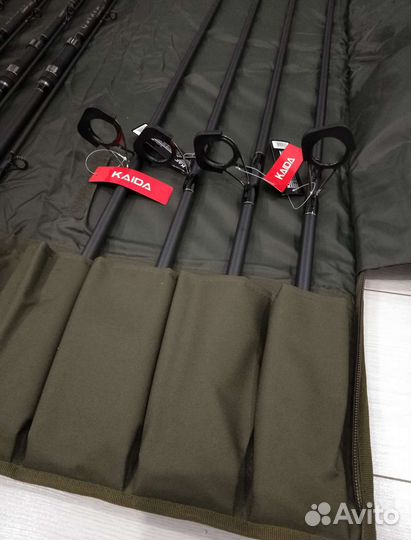 Чехол для трехчастных карповых удилищ