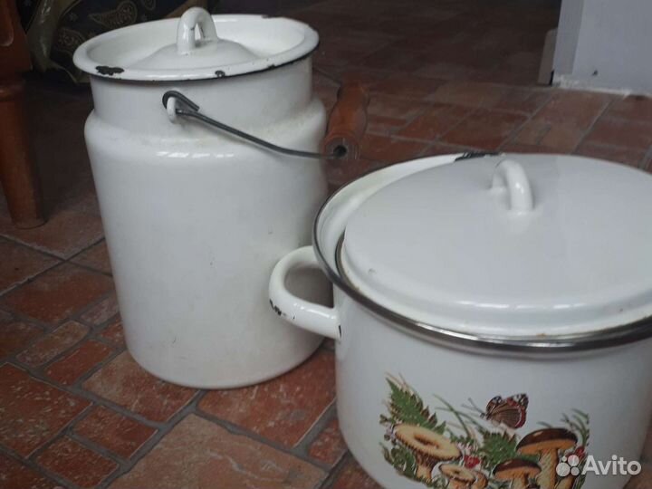 Бидон и кастрюля бу