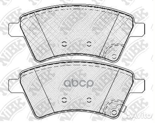 Колодки тормозные дисковые перед PN9803 NiBK
