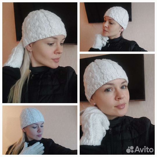 Шапка перчатки варежки снуд